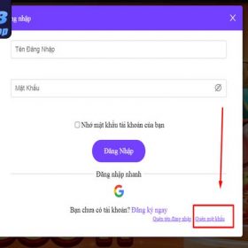 Hướng dẫn cách quên mật khẩu Bet88